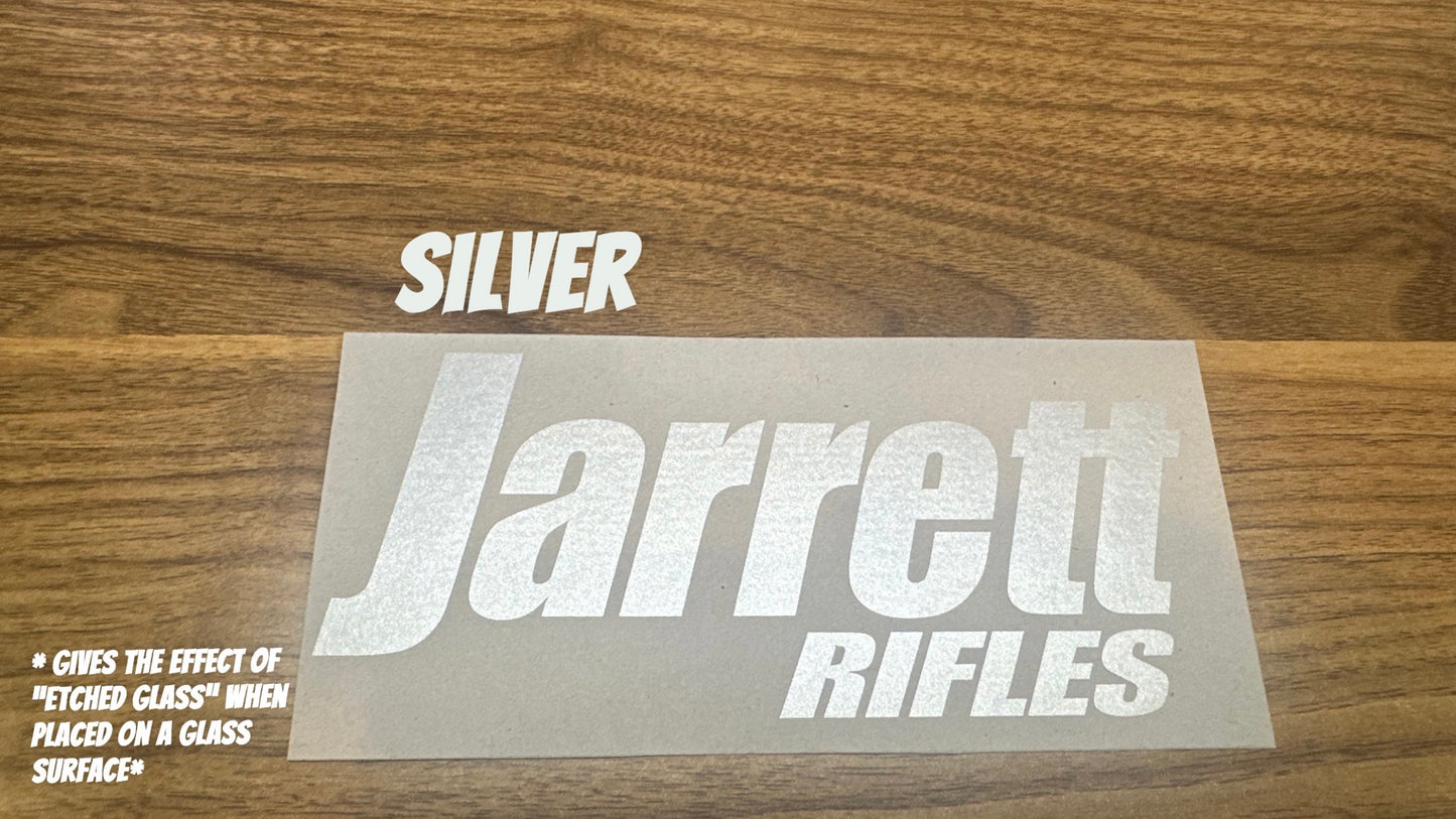 Jarrett Rifles Vinyl Decal